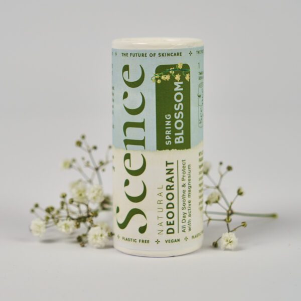 spring blossom natural deodorant with dry flowers